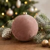 Countryfield Kerstbal Yana L roze - Ø12CM van Countryfield