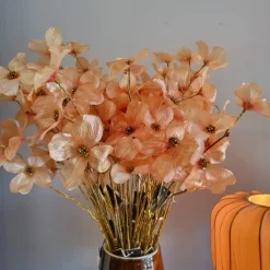 Countryfield Kunstbloem Sparkly Cornus S roze / perzik