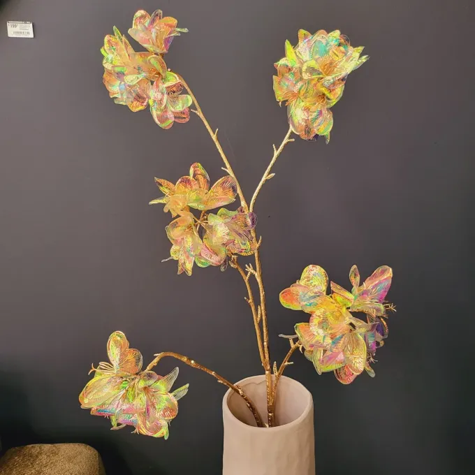 Countryfield Kunstbloem vertakt Plumeria M roze - Tropische sfeer voor in huis