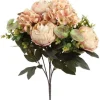 Countryfield Kunst boeket Peony Hydrangea 3x3 zalm-L35B35H47CM