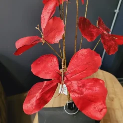 Countryfield Kunstdeco Vlinder Lush rood Set van 3 takken met 3 vlinders per tak