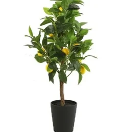 Countryfield Kunstplant Citrus Limon met gele vruchten 75 cm hoog