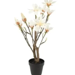 Countryfield Kunstplant Magnolia S wit 54 cm hoog