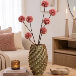 Countryfield Kunsttak Bloem Chrysanthemum roze - 77 x 42 x 107 cm