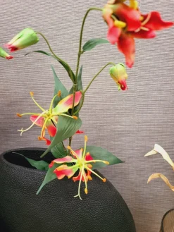 Countryfield Kunsttak Gloriosa oranje - Sfeervolle zijden bloem
