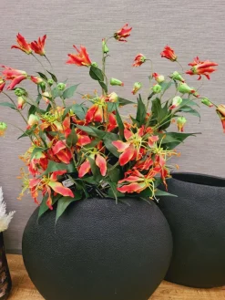 Countryfield Kunsttak Gloriosa oranje - Sfeervolle zijden bloem