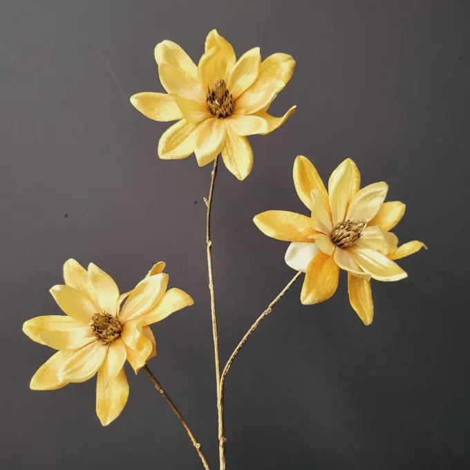 Countryfield Kunsttak Magnolia geel / goud