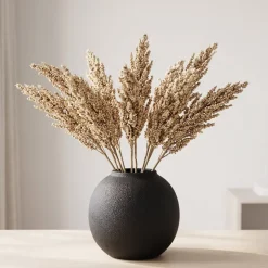Countryfield Kunsttak Sorghum beige - Sfeervolle zijden tak voor in de vaas