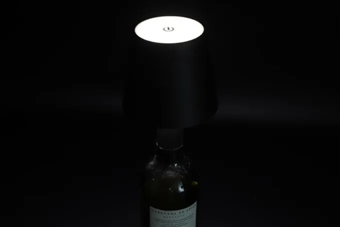 Countryfield Lamp touch flessenkurk LED Lux zwart