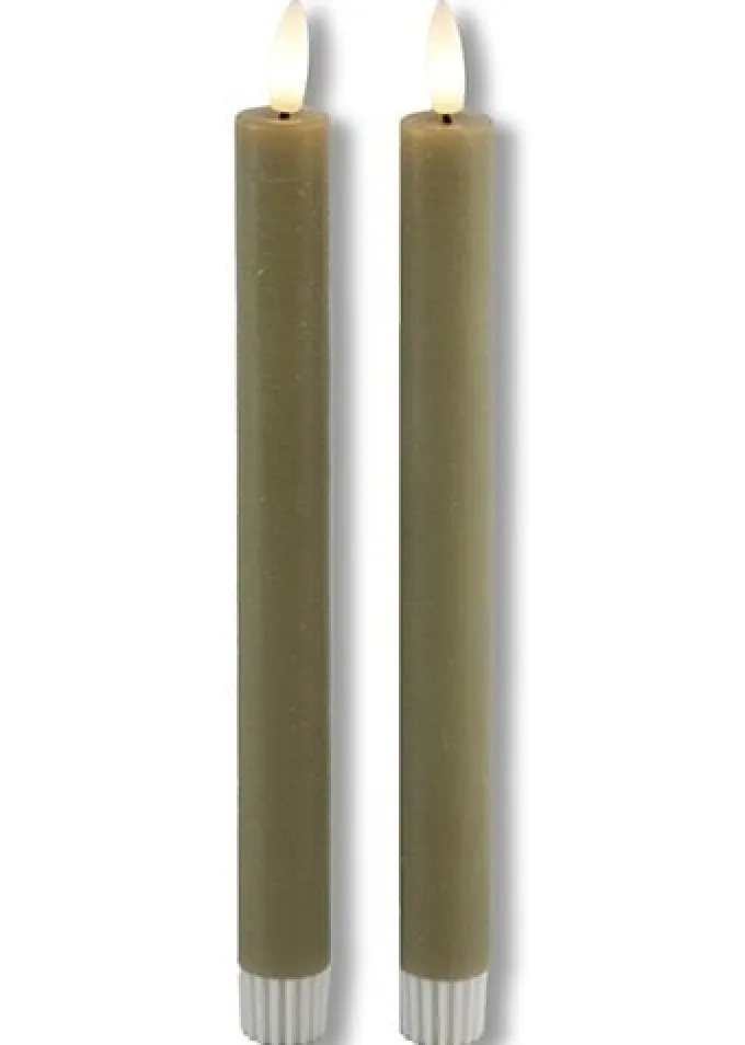 Countryfield LED Licht Dinerkaars Lyon rustiek beige - set van 2