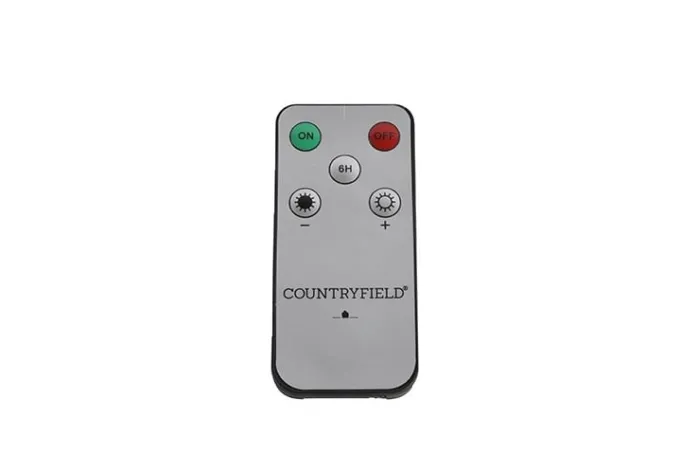 Countryfield LED Licht Dinerkaars Lyon rustiek goud - set van 2