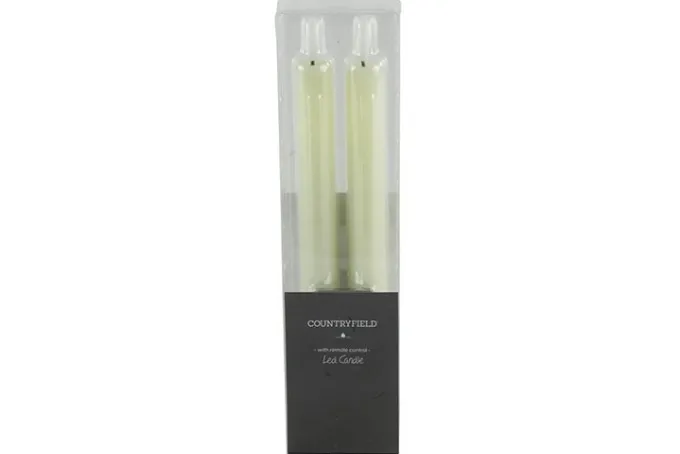 Countryfield LED Licht Dinerkaars Lyon rustiek creme - set van 2
