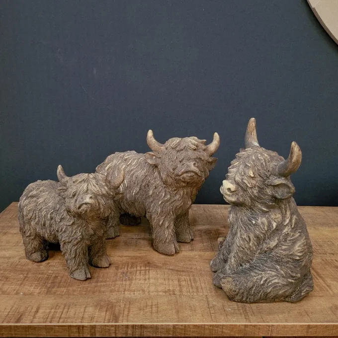 Countryfield Ornament Schotse hooglander Yuki XL bruin - 26,5 x 13 x 24 cm