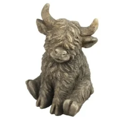 Countryfield Schotse hooglander zittend Yuki L bruin - 16,5 x 15,5 x 27 cm