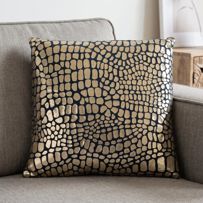 Countryfield Sierkussen Dragon Blauw 45x45 cm - Countryfield