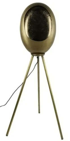 Countryfield Staande lamp E27 Eggy antiek messing - Countryfield