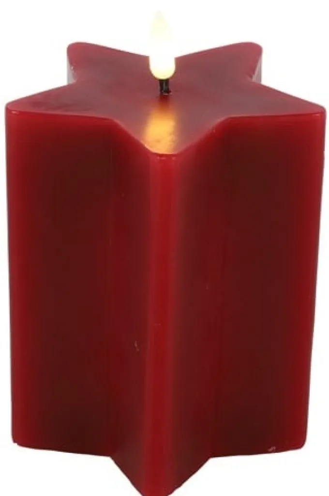 Countryfield Ster kaars LED Lyon M rood