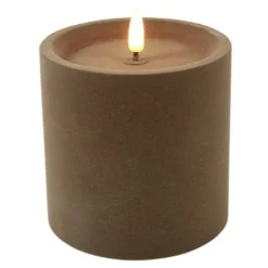 Countryfield Stompkaars Lyon LED velvet taupe S - Ø 10 x 10 cm