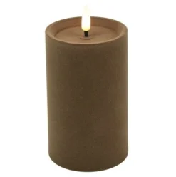 Countryfield Stompkaars Lyon LED velvet taupe XL - Ø 7,5 x 15 cm