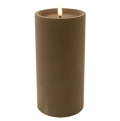 Countryfield Stompkaars Lyon LED velvet taupe M - Ø 10 x 20 cm