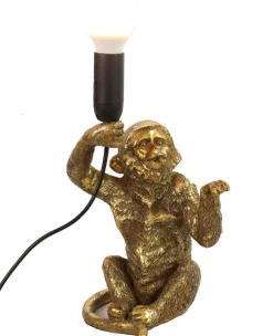 Countryfield Tafellamp E14 Cheeta zittend goud inclusief lichtbron