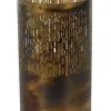Countryfield Theelicht Cato XL verbrand goud 26 cm hoog