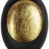 Countryfield Theelicht Eggy M mat zwart/goud
