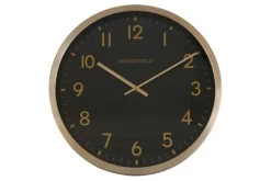Countryfield Wandklok Copper L zwart goud Ø 50 cm