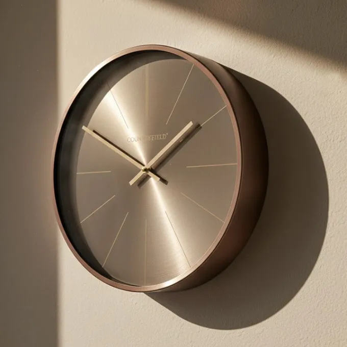 Countryfield Wandklok Copper M brons Ø 40 cm