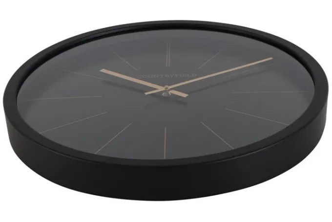 Countryfield Wandklok Copper M zwart Ø 40 cm