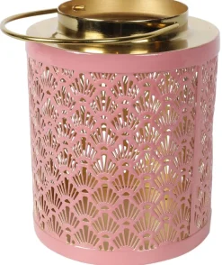 Countryfield Windlicht Amira oud roze S - Sfeervol Goud & Roze Design