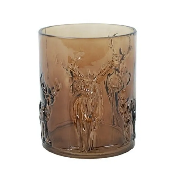 Countryfield Windlicht m/herten ro Wally S bruin