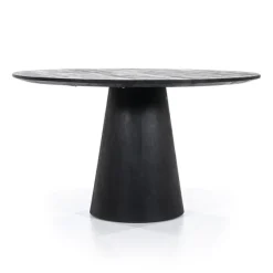 Eleonora Eettafel Aron rond 130 - zwart