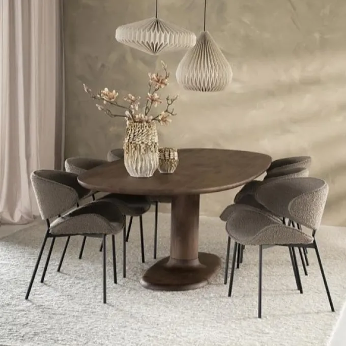 Eleonora Eettafel Coco 180x110 cm - lichtbruin