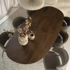 Eleonora Eettafel Coco 240x110 cm - lichtbruin