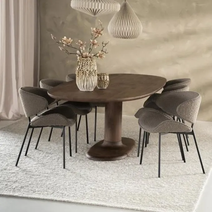 Eleonora Eettafel Coco 240x110 cm - lichtbruin