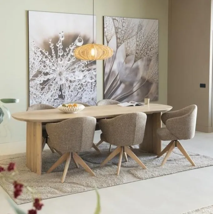 Eleonora Eettafel Dex 250x100 cm - naturel