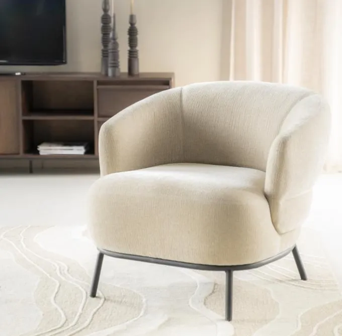 Eleonora Fauteuil David - taupe Safari