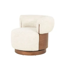 Eleonora Fauteuil Nila bruin - beige Vanu