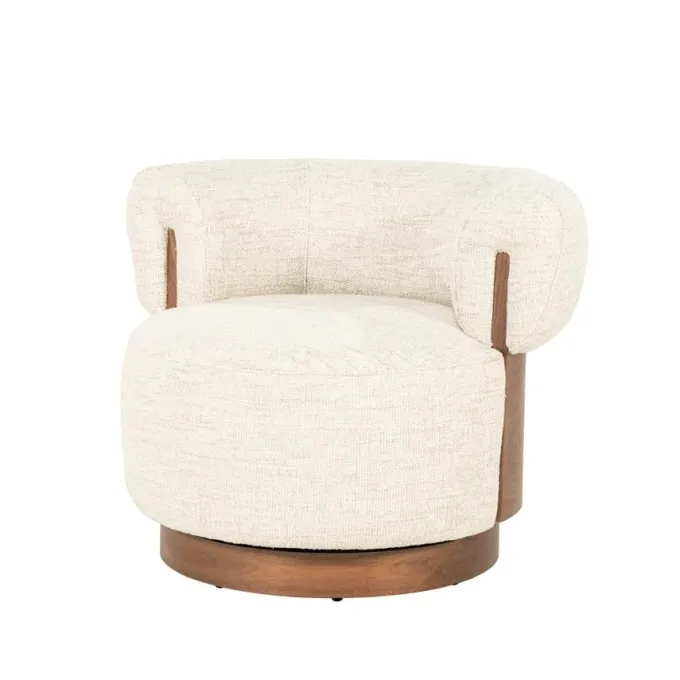 Eleonora Fauteuil Nila bruin - beige Vanu