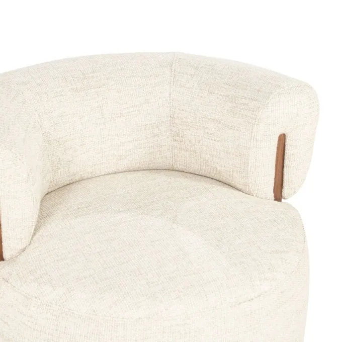Eleonora Fauteuil Nila bruin - beige Vanu