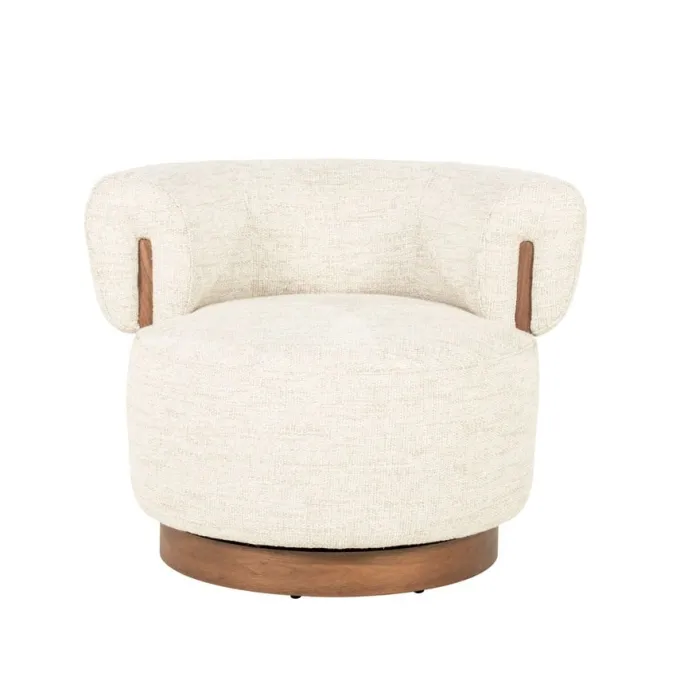Eleonora Fauteuil Nila bruin - beige Vanu
