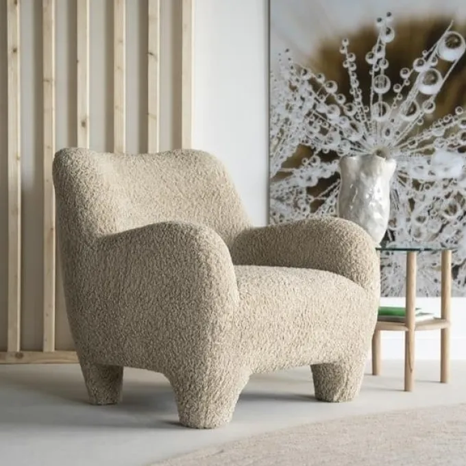 Eleonora Fauteuil Shaun - taupe Sheep