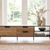 Eleonora Madison light Acacia TV-meubel 160 cm - Showroommodel