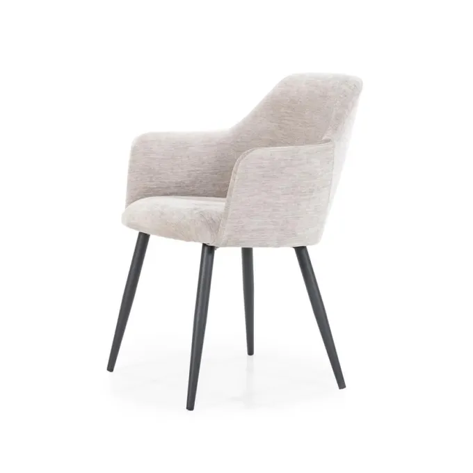 Eleonora Stoel Esmee met armleuning - beige Mellow