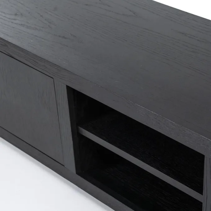 Eleonora TV meubel Helsinki 200 cm 2-drs. 1 lade - zwart