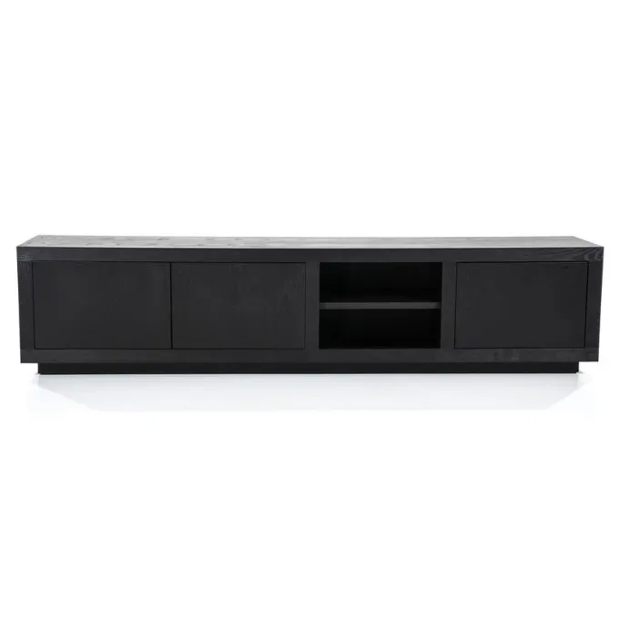 Eleonora TV meubel Helsinki 200 cm 2-drs. 1 lade - zwart