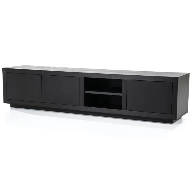 Eleonora TV meubel Helsinki 200 cm 2-drs. 1 lade - zwart