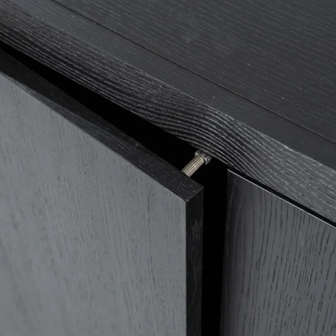 Eleonora TV meubel Helsinki 200 cm 2-drs. 1 lade - zwart