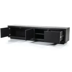 Eleonora TV meubel Helsinki 200 cm 2-drs. 1 lade - zwart